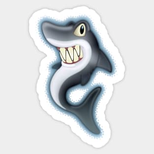 Cartoon Shark Sticker